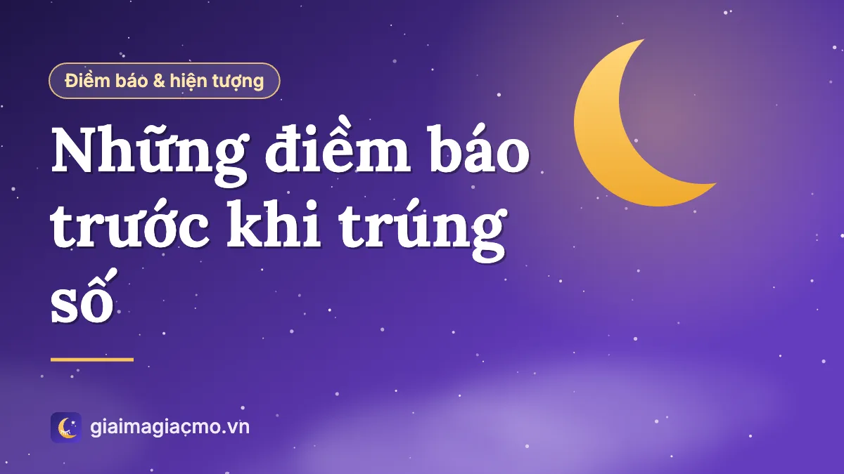 Bàn tay cầm tờ vé số kiến thiết, minh hoạ những điềm báo trước khi trúng số