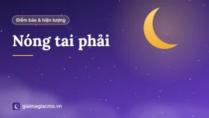 Minh hoạ điềm báo nóng tai phải theo giờ cho nam và nữ