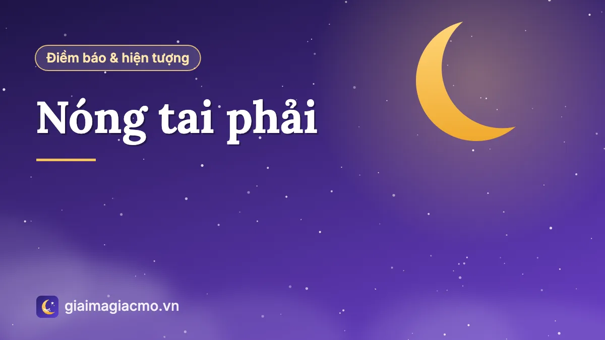 Minh hoạ điềm báo nóng tai phải theo giờ cho nam và nữ