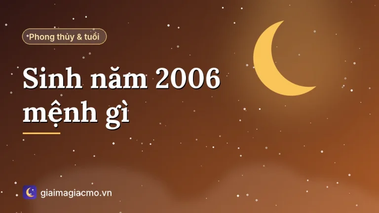 Sinh năm 2006 mệnh gì? Tuổi Bính Tuất hợp màu gì, số mấy