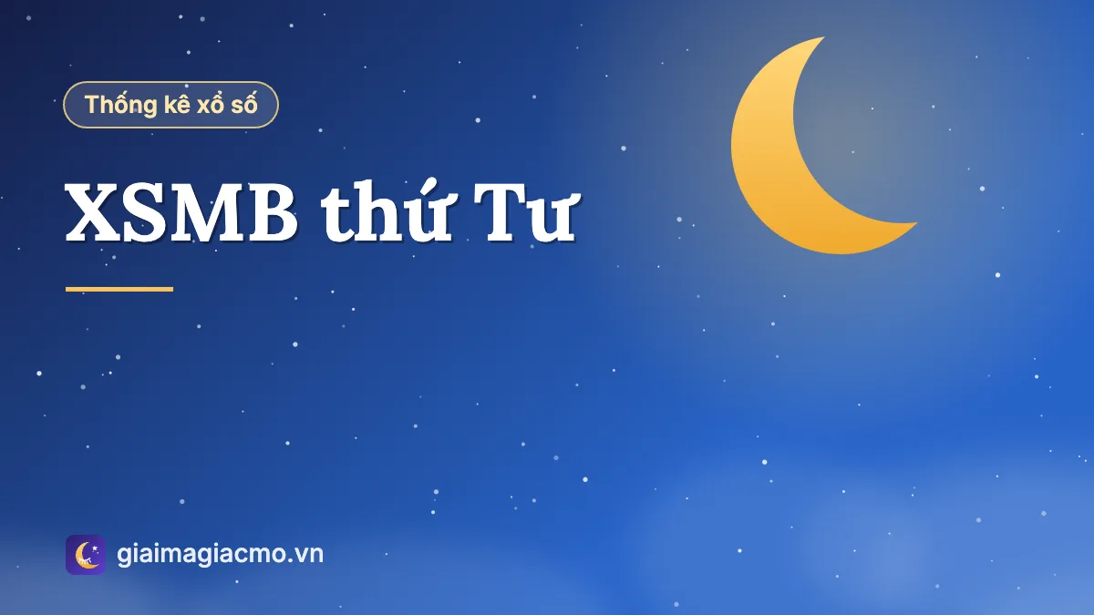 Minh hoạ bảng số liệu XSMB thứ Tư tổng hợp từ kết quả xổ số đã công bố