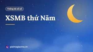 Minh hoạ bảng số liệu XSMB thứ Năm tổng hợp từ kết quả xổ số đã công bố