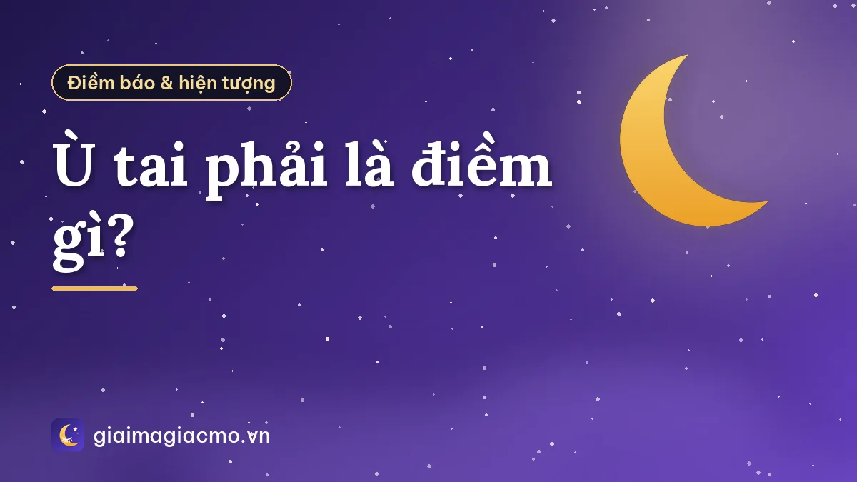 Ù tai phải là điềm gì?