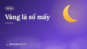 Minh hoạ nhẫn vàng, vàng miếng và con cóc vàng kèm con số theo sổ mơ dân gian